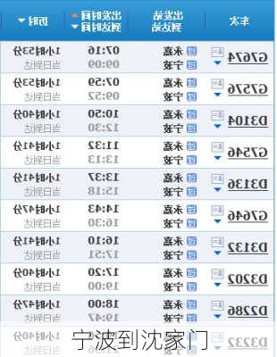 宁波到沈家门