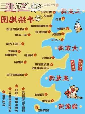 三亚旅游地图