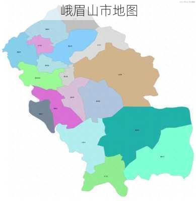 峨眉山市地图