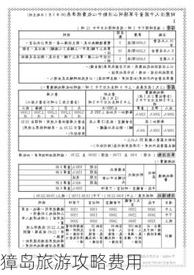 獐岛旅游攻略费用