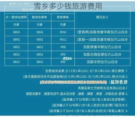 雪乡多少钱旅游费用