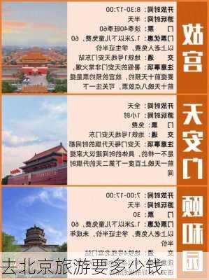 去北京旅游要多少钱