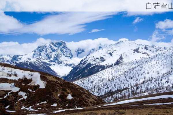 白茫雪山